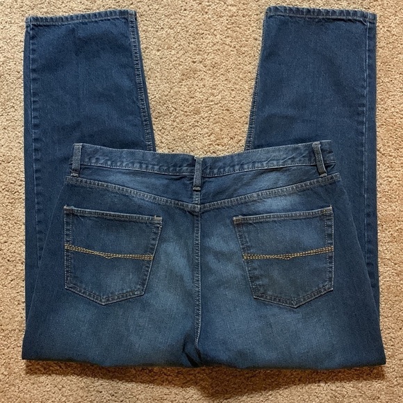 Ruff Hewn Men’s jeans tag shows 38 X 30, see my measurements, good cond - Picture 3 of 7